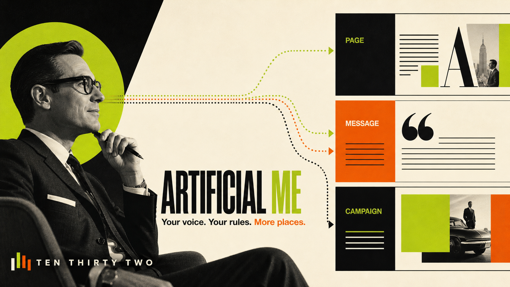 Artificial Me by Ten Thirty Two — your voice, your rules, more places