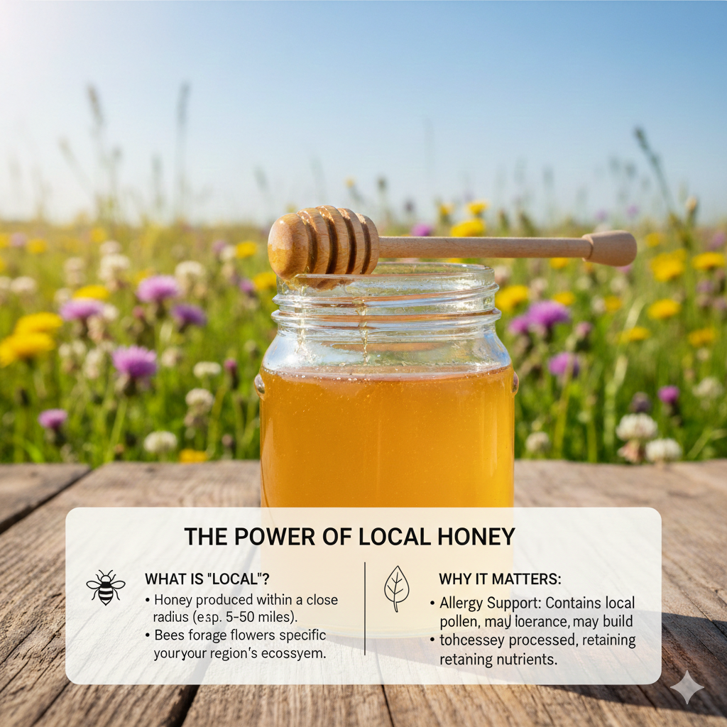 Local honey presentation